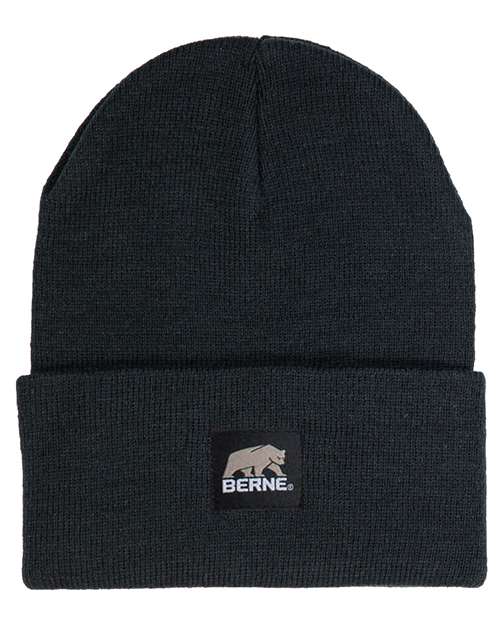Berne Apparel Heritage Knit Cuff Beanie in Black