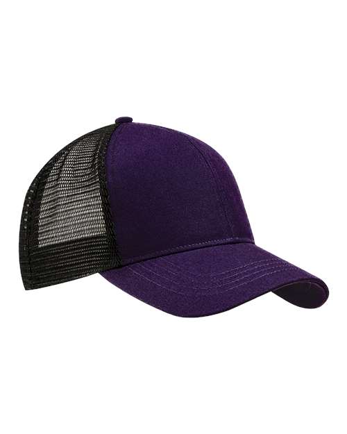 econscious Eco Trucker Cap in Beetroot/ Black
