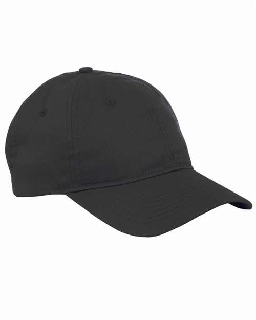 Big Accessories Six-Panel Twill Cap in Black