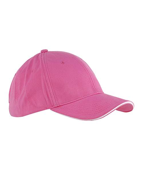 Big Accessories Brushed Twill Sandwich Cap