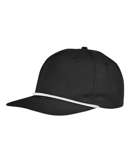 Big Accessories Golf Cap in Black/ White