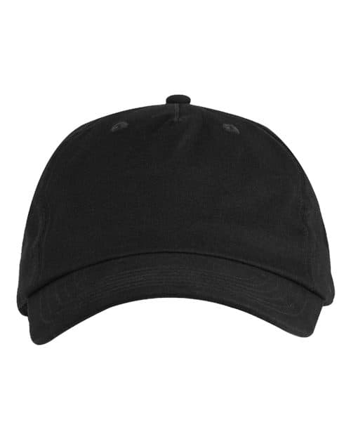 Big Accessories Brushed Twill Cap in Black