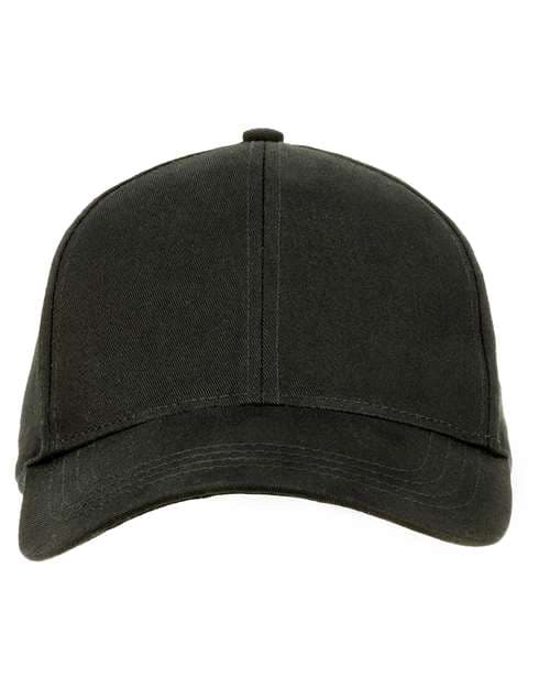 econscious Structured Six-Panel Baseball Cap in Black