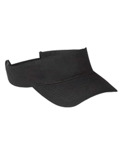 Big Accessories Chino Twill Visor in Black