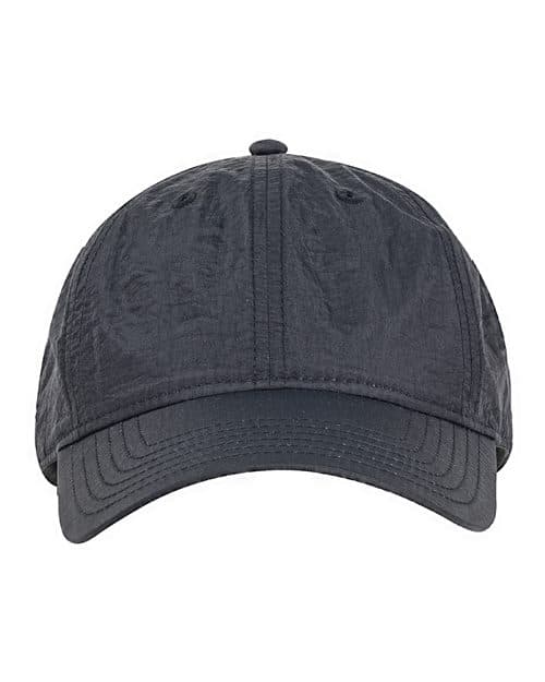 Big Accessories Crinkle Nylon Cap in Black
