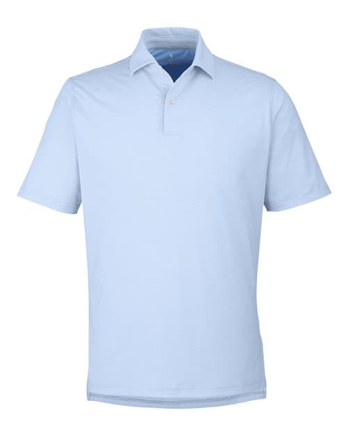 Fairway & Greene Men's USA Made Mini Stripe Tech Polo