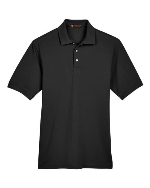 Harriton Men's Easy Blend™ Polo in Black