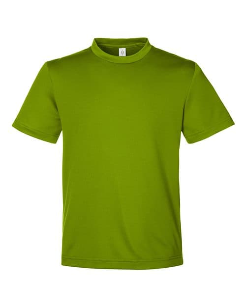 Team 365 Youth Zone Performance Mesh T-Shirt in Acid Green
