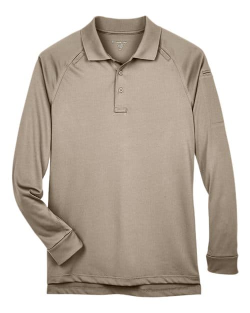 Harriton Men's Advantage Long Sleeve Tactical Polo