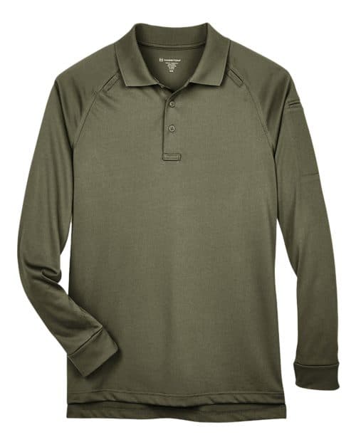 Harriton Men's Advantage Long Sleeve Tactical Polo