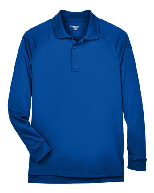 Harriton Men's Advantage Long Sleeve Tactical Polo