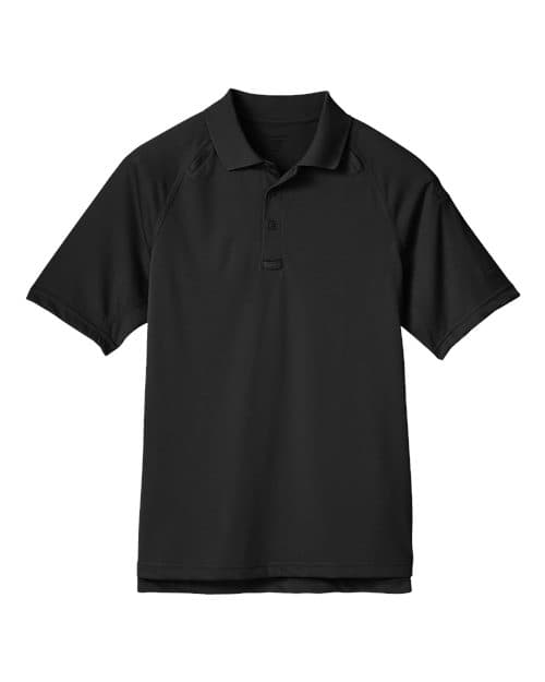 Harriton Men's Advantage Tactical Performance Polo in Black