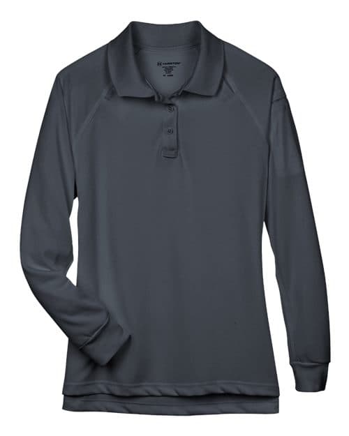 Harriton Women's Advantage Long Sleeve Tactical Polo