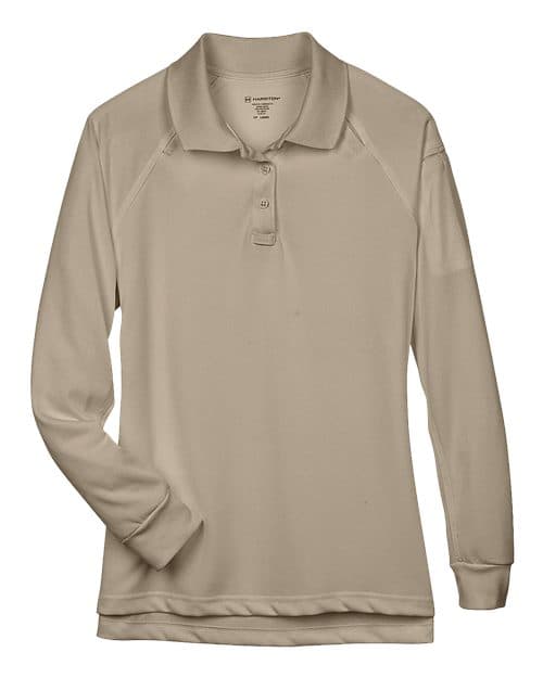 Harriton Women's Advantage Long Sleeve Tactical Polo