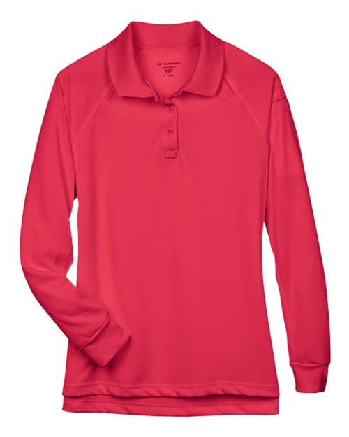 Harriton Women's Advantage Long Sleeve Tactical Polo