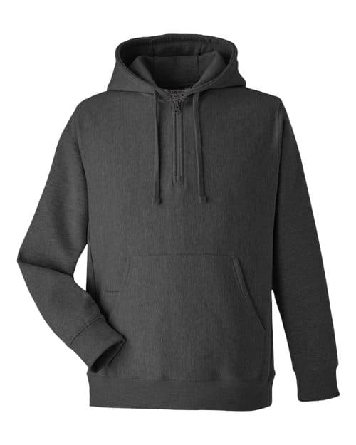 Team 365 Unisex Zone HydroSport™ Heavyweight Quarter-Zip Hooded Sweatshirt