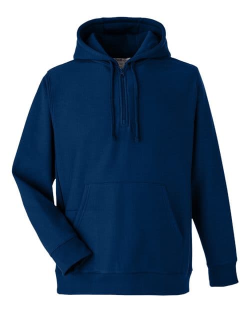 Team 365 Unisex Zone HydroSport™ Heavyweight Quarter-Zip Hooded Sweatshirt
