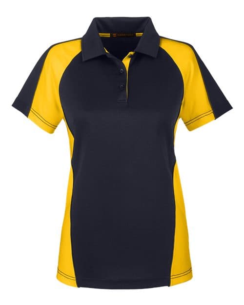 Harriton Women's Advantage Snag Protection Plus IL Colorblock Polo