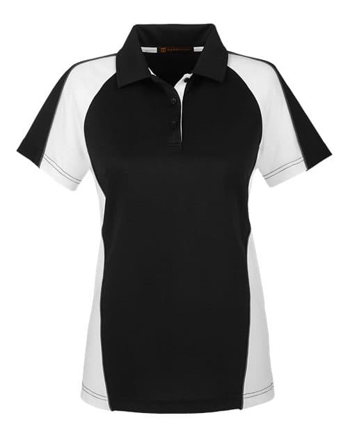 Harriton Women's Advantage Snag Protection Plus IL Colorblock Polo