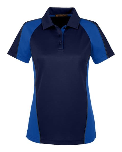 Harriton Women's Advantage Snag Protection Plus IL Colorblock Polo