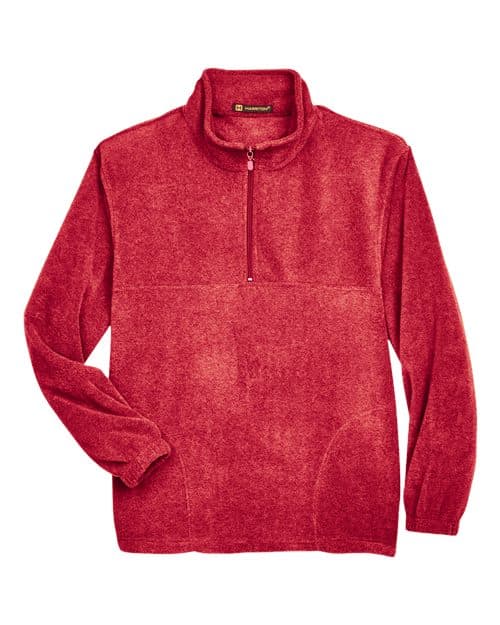 Harriton Men's Fleece Quarter-Zip Pullover