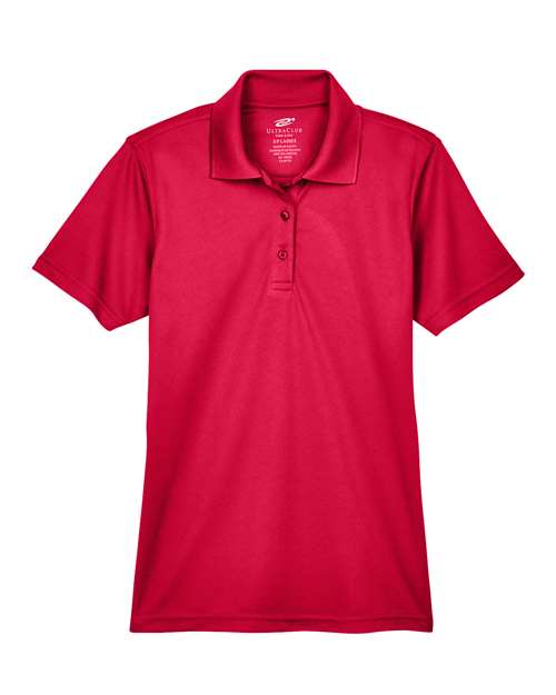 UltraClub Women's Cool & Dry Mesh Piqué Polo