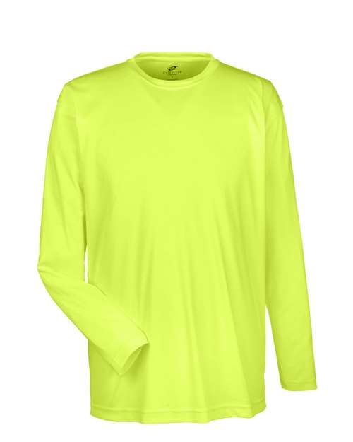 UltraClub Men's Cool & Dry Sport Long Sleeve Performance Interlock T-Shirt