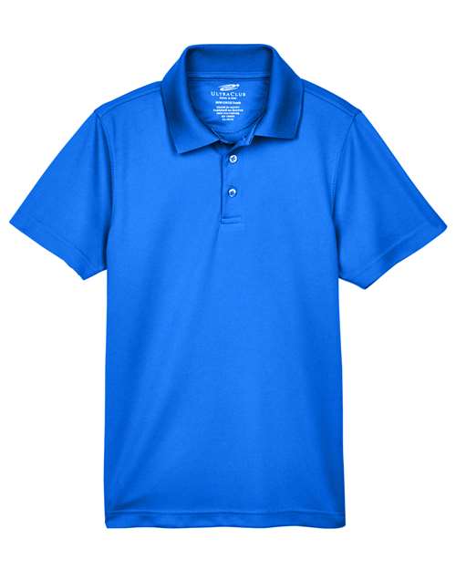 UltraClub Youth Cool & Dry Mesh Piqué Polo