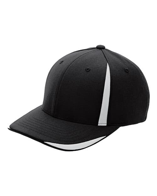 Flexfit Pro-Formance® Front Sweep Cap in Black/ Sport Silver
