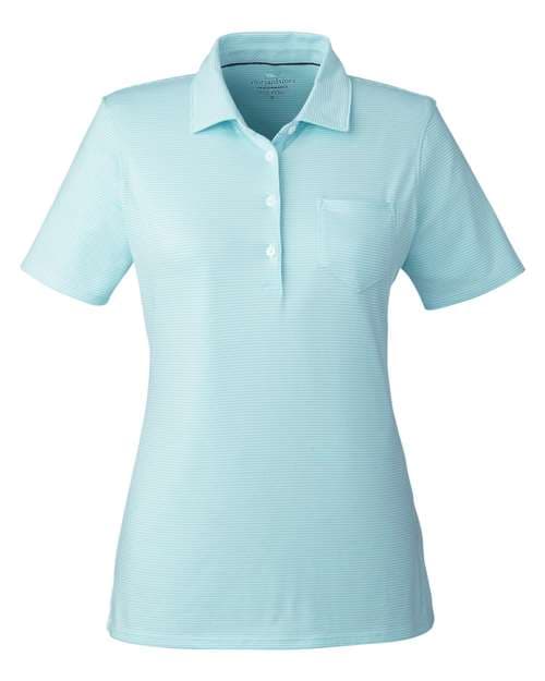 vineyard vines Women's Fanshell Polo in Crystal Blue