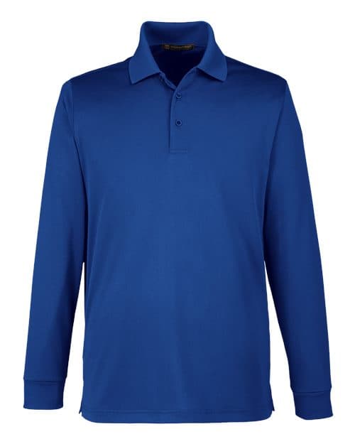 Harriton Men's Tall Advantage Long Sleeve Snag Protection Plus IL Polo
