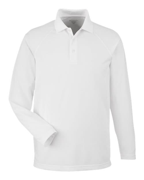 Harriton Men's Charge Snag and Soil Protect Long Sleeve Polo