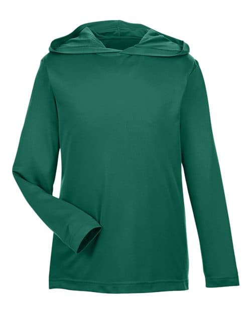 Team 365 Youth Zone Performance Hooded Long Sleeve T-Shirt