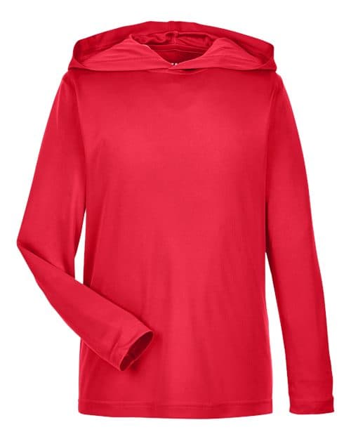 Team 365 Youth Zone Performance Hooded Long Sleeve T-Shirt