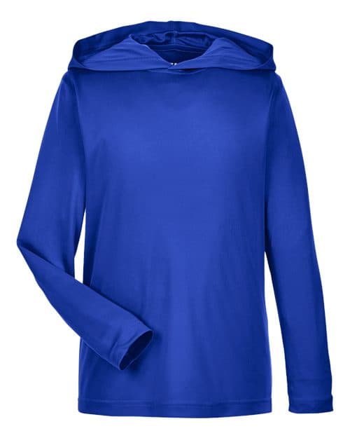 Team 365 Youth Zone Performance Hooded Long Sleeve T-Shirt