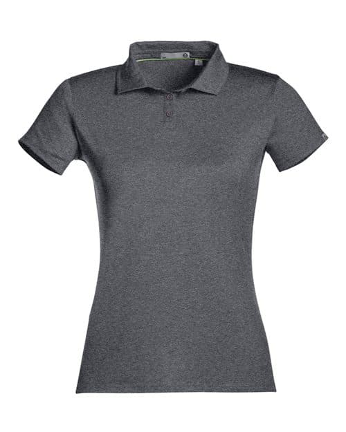 TASC Performance Inc Women's Air Lightweight Polo in Black Heather