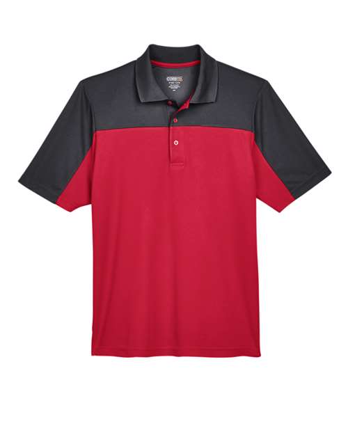 CORE365 Men's Balance Colorblock Performance Piqué Polo