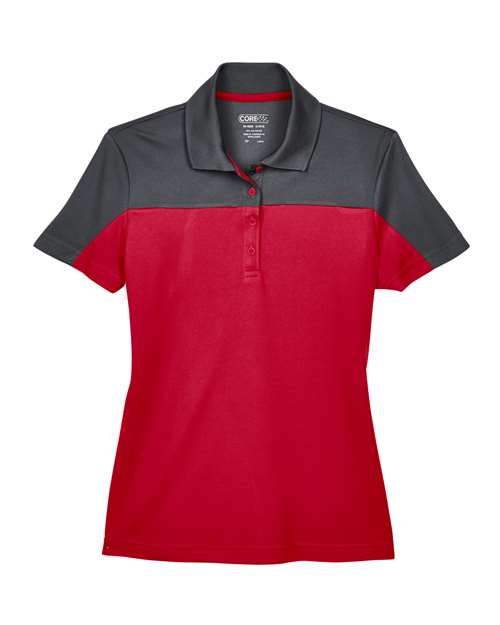 CORE365 Women's Balance Colorblock Performance Piqué Polo