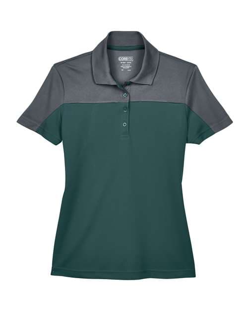 CORE365 Women's Balance Colorblock Performance Piqué Polo