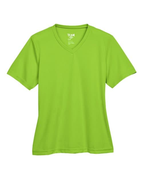Team 365 Women's Zone Performance T-Shirt in Acid Green