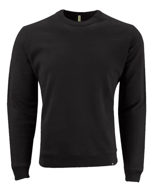econscious Unisex Motion Crewneck Sweatshirt in Black
