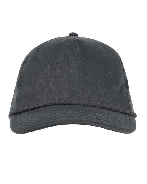 econscious Hemp Hero Five-Panel Cap in Black