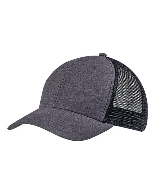 Big Accessories Sport Trucker Cap in Black/ Black