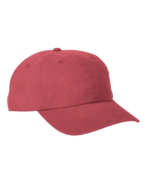Big Accessories Heavy Washed Canvas Cap in Antique Red