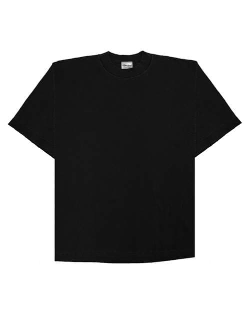 Shaka Wear Unisex Garment-Dyed Reverse Tee in Black