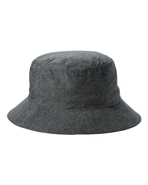 Big Accessories Crusher Bucket Hat in Black Denim