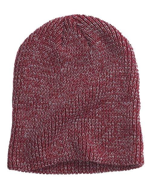 Big Accessories Ribbed Marled Beanie
