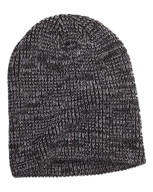 Big Accessories Ribbed Marled Beanie