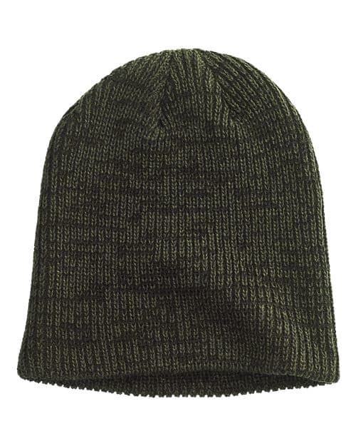 Big Accessories Ribbed Marled Beanie