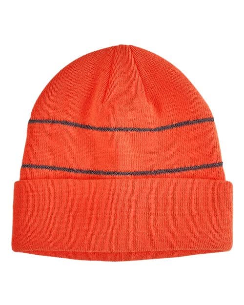 Big Accessories Reflective Cuffed Beanie